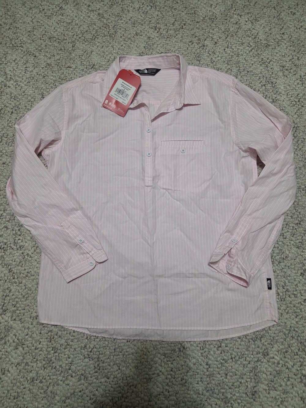 The North Face Women's Light Pink Striped Shirt